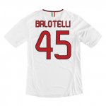 13-14 AC Milan #45 Balotelli Away White Soccer Shirt