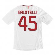 13-14 AC Milan #45 Balotelli Away White Soccer Shirt