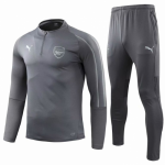 18-19 Arsenal Training Tracksuit 1/4 Zip Grey