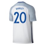England Home Soccer Jersey 2016 BARKLEY #20