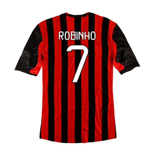 AC Milan Home #7 Robinho Soccer Jersey 