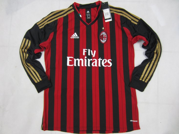 ac milan long sleeve jersey