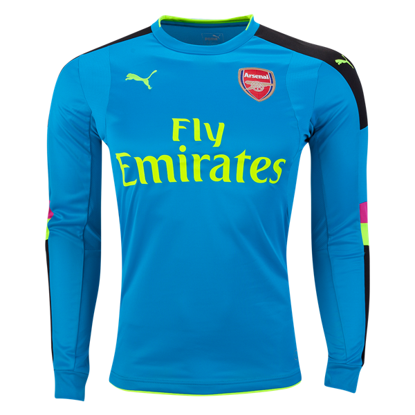 Arsenal Goalkeeper Soccer Jersey 16/17 LS Blue