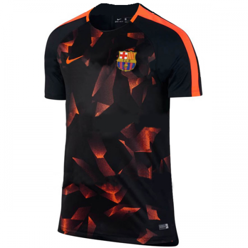 Barcelona Pre-Match Training Shirt 2017/18 Black Orange