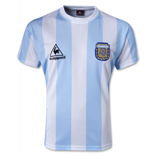 Argentina Retro Home Soccer Jersey1986