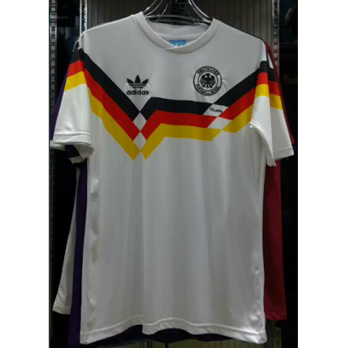 West Germany Retro Home Soccer Jersey1990