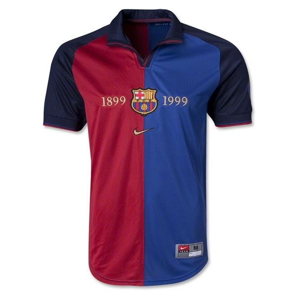1999-2000 Barcelona Home 100-Yeas Anniversary Jersey Shirt