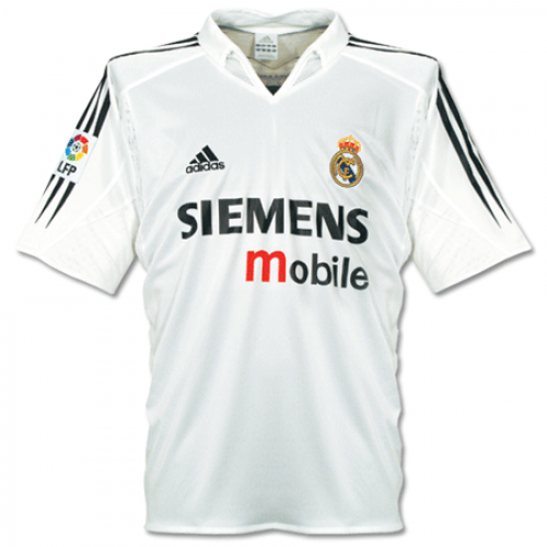 Real Madrid Retro Home Soccer Jersey 04/05 White