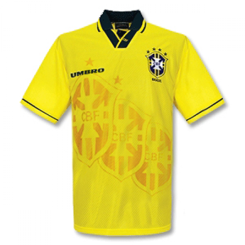 Brazil Home Retro Jersey 1993-1994 Yellow