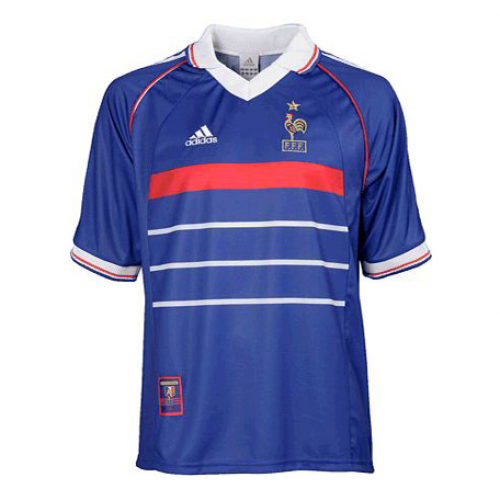 France Retro Home soccer Jersey 1998