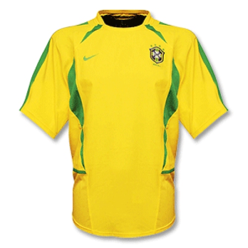 Brazil Home Retro Jersey 2002-2003 Yellow