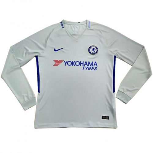 Chelsea Away Soccer Jersey 2017/18 LS