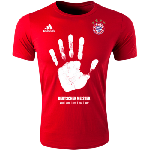 Bayern Munich Germany League Winner T-shirt 2017/18 Red