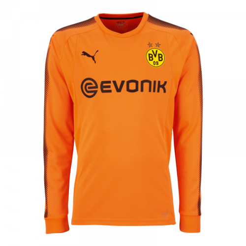 Borussia Dortmund Goalkeeper Soccer Jersey 2017/18 Orange LS