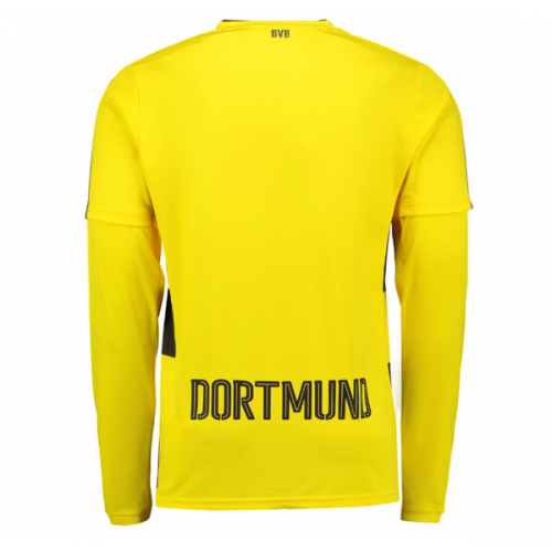 Borussia Dortmund Home Soccer Jersey 2017/18 Black LS