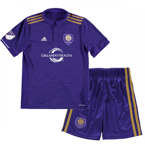 Orlando City SC Home Soccer Suits 2017/18 Shirt and Shorts Kids