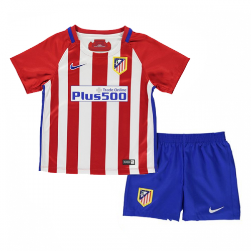 Kids Atletico Madrid Home Soccer Kits 16/17 (Shirt+Shorts)