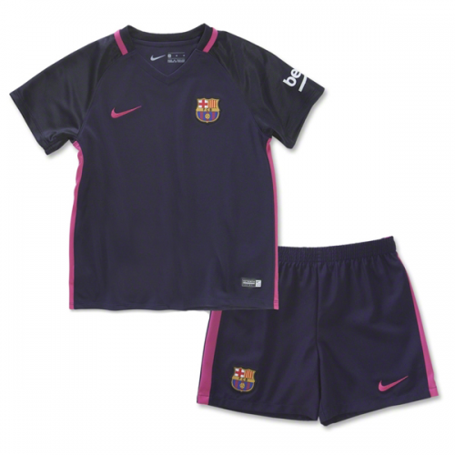Kids Barcelona Away Soccer Kit 16/17 (Shirt+Shorts)