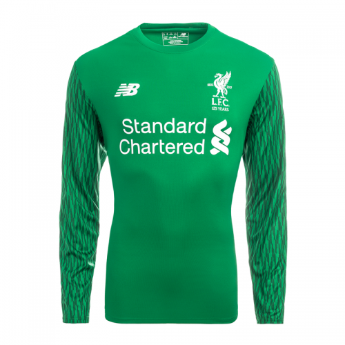 Liverpool Goalkeeper Soccer Jersey 2017/18 Green LS