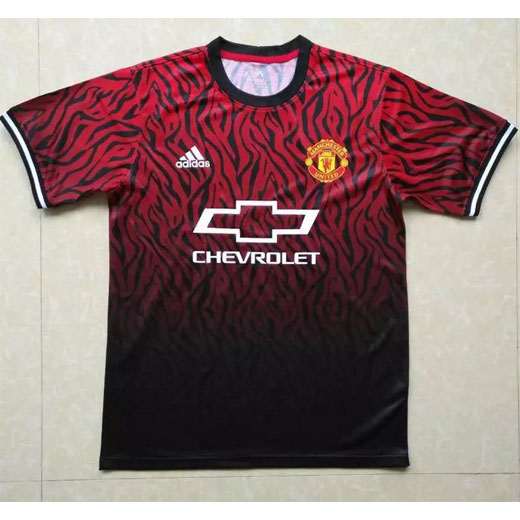 manchester united red and black jersey