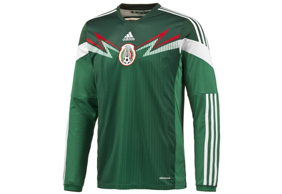 Mexico Home Long Sleeve Soccer Jersey 