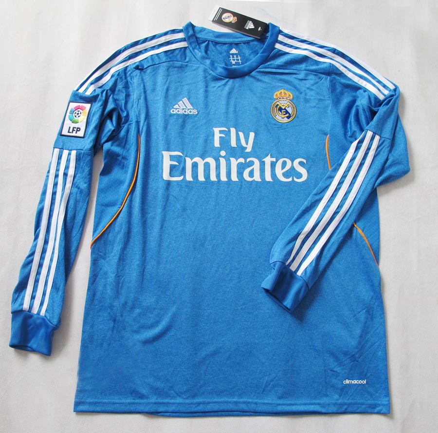 real madrid blue jersey long sleeve