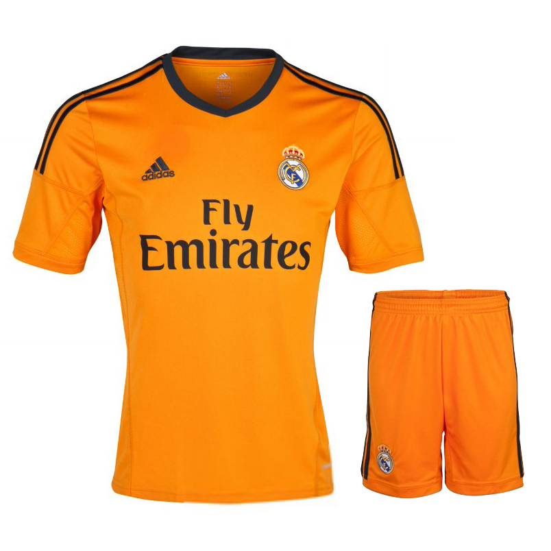 Real Madrid Away Orange Soccer Jersey 
